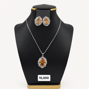 Elegant Amber Jewelry Set