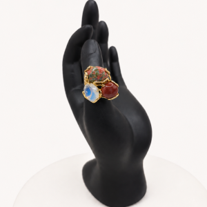 Gemstone Cluster Ring