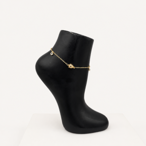Gold Anklet on Matte