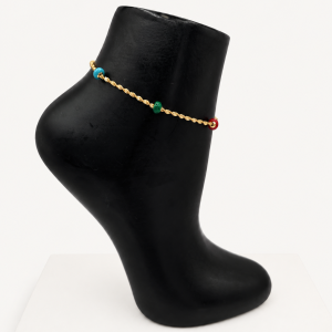 Gold Beaded Anklet