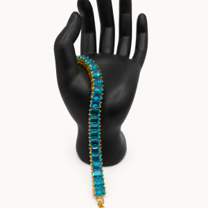 Gold and Blue Bracelet