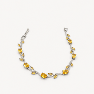Golden Citrine Vine Bracelet