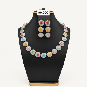 Luxury Multicolor Gemstone Jewelry Display