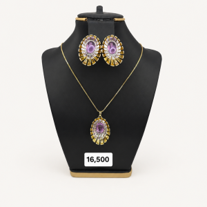 Purple Gemstone Jewelry Set