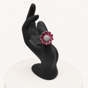 Ruby Floral Ring
