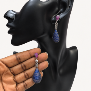 Sapphire Teardrop Earrings