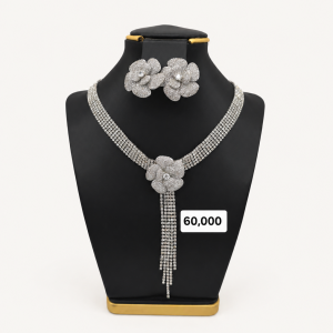Sparkling Floral Necklace Display