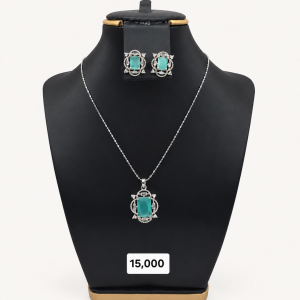 Teal Gemstone Jewelry Set